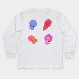 Baby cephalopod Kids Long Sleeve T-Shirt